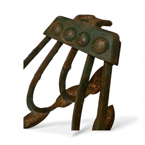 Antique 5 Tine Garden Cultivator Rustic Farmhouse Decor - Picture 6 of 17